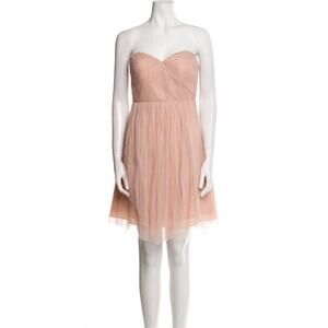 Jenny Yoo Wren Convertible Mini Tulle Dress Soft Blush Womens size 2